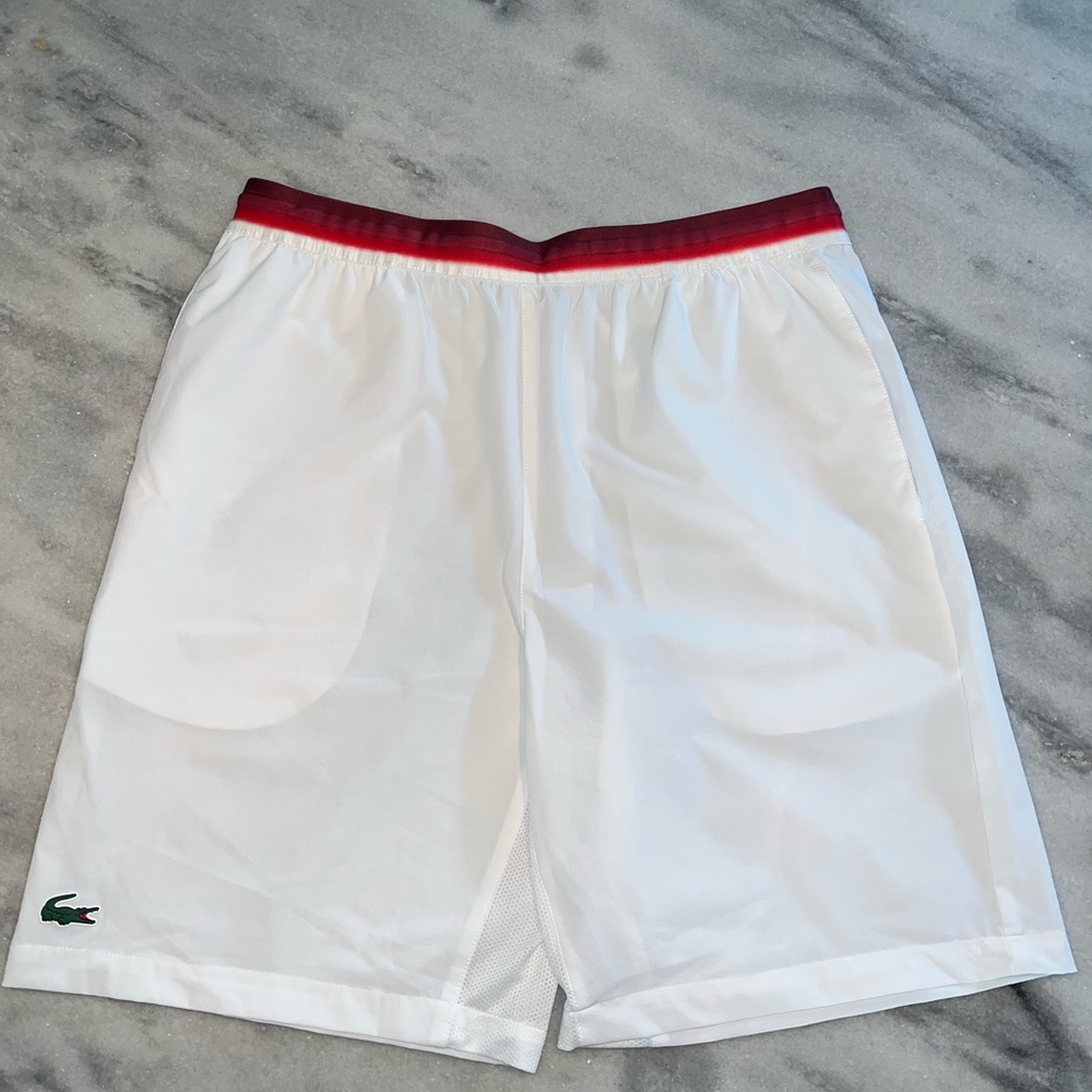 Lacoste Novak Djokovic Tennis Shorts in size Medium.